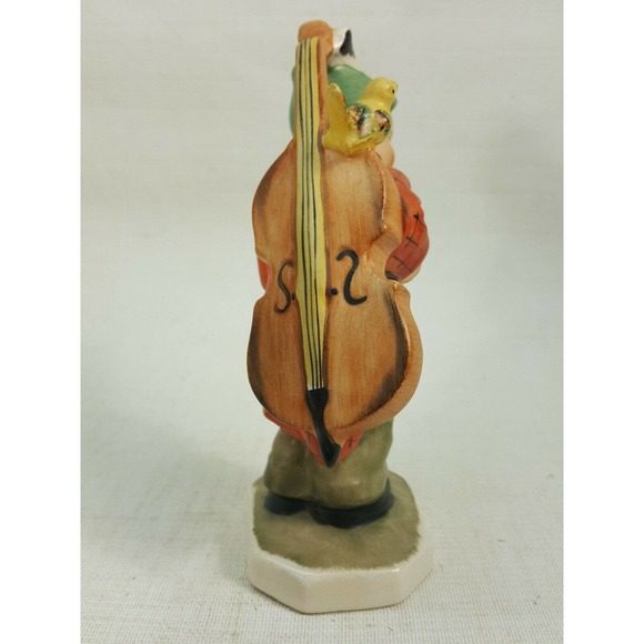 Vintage Friedel Figure SINGING BOY CARRYING CELLO WITH A BIRD German made KDA2 - Picture 4 of 8